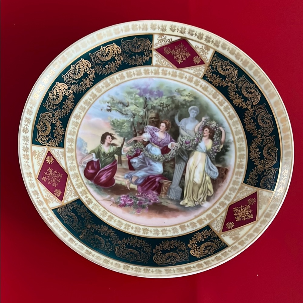 Royal Vienna Austria Beehive Mark Porcelain Cabinet Plate